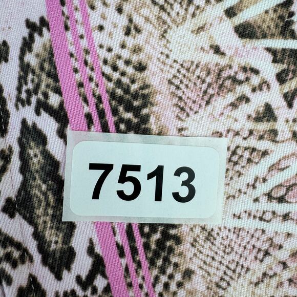 Etcetera Pink Snake Print 3/4 Sleeve Chain Neck Trench Dress Jacket Coat Size 12 - Picture 14 of 14